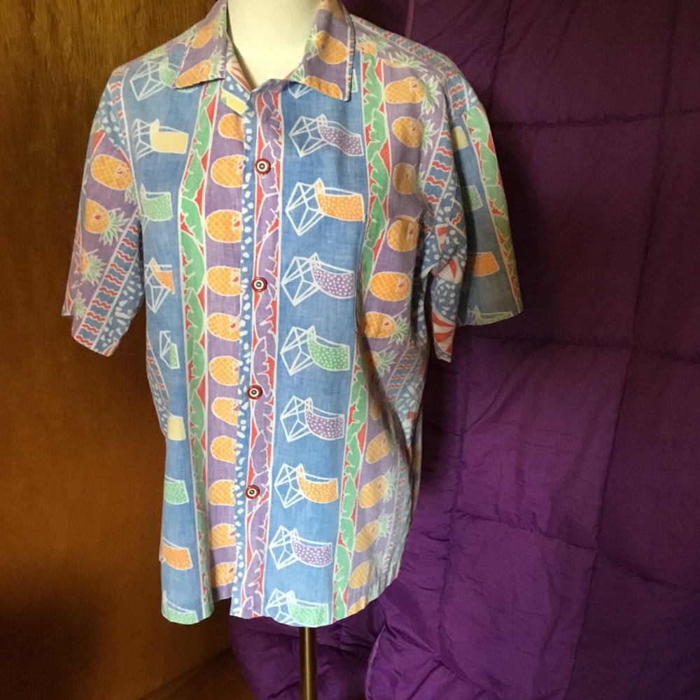 Colorful Geometric Pattern Men's Shirt